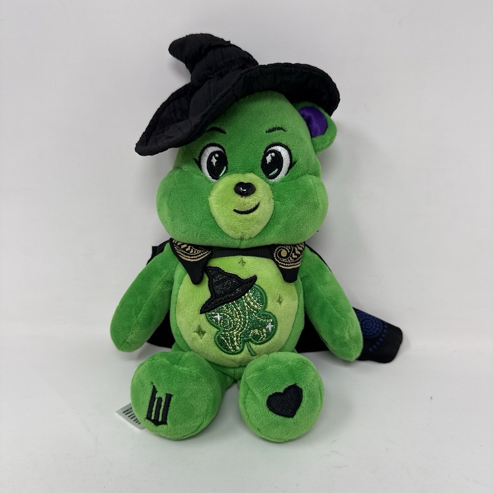 Care Bears Wicked Good Luck Bear Elphaba Witch Green Plush 10 Inch Broadway